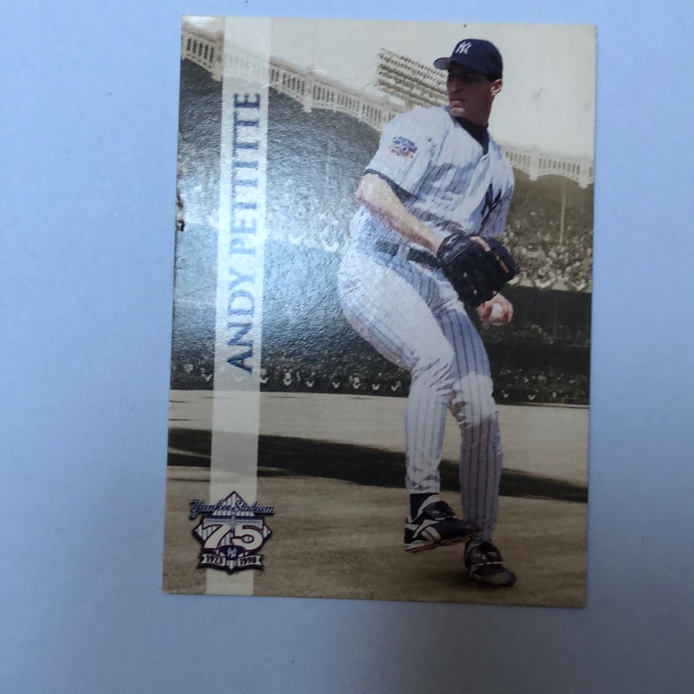 Baseball card. Andy Pettitte